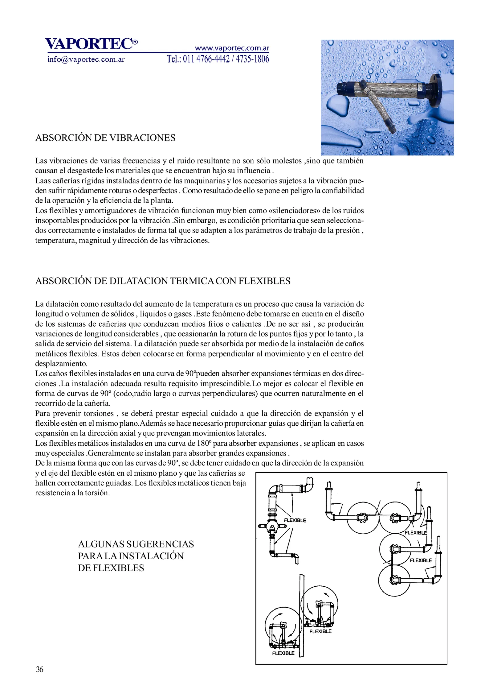 FLEXIBLE INOXIDABLE CON MALLA — imagen 3