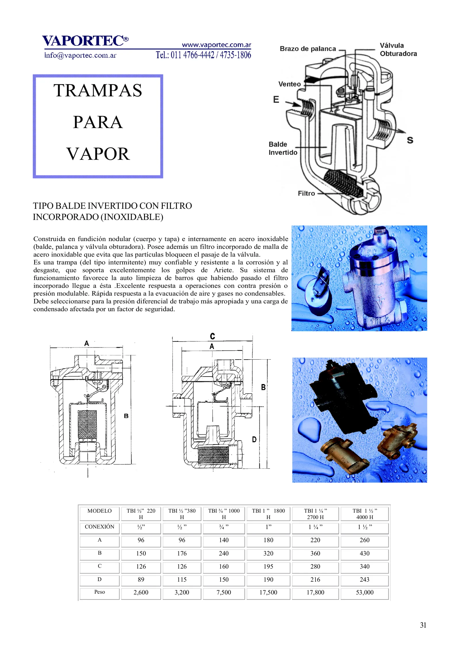 TRAMPA PARA VAPOR BALDE INVERTIDO — imagen 2
